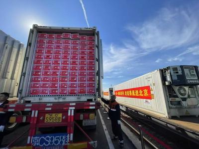 首趟“京滇·瀾湄線”中老鐵路國(guó)際貨運(yùn)列車(chē)抵京 390噸老撾香蕉新鮮